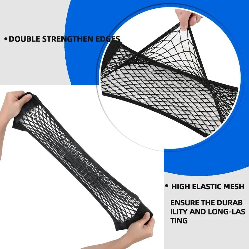 Car Rear Seat Back String Net Mesh Storage Pocket Organizer Mesh Interior Accessories Organizer Arrangement Tool Storage Zpaxo