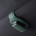 PU Leather Car Visor Clip Universal Glasses Holder Easy Install