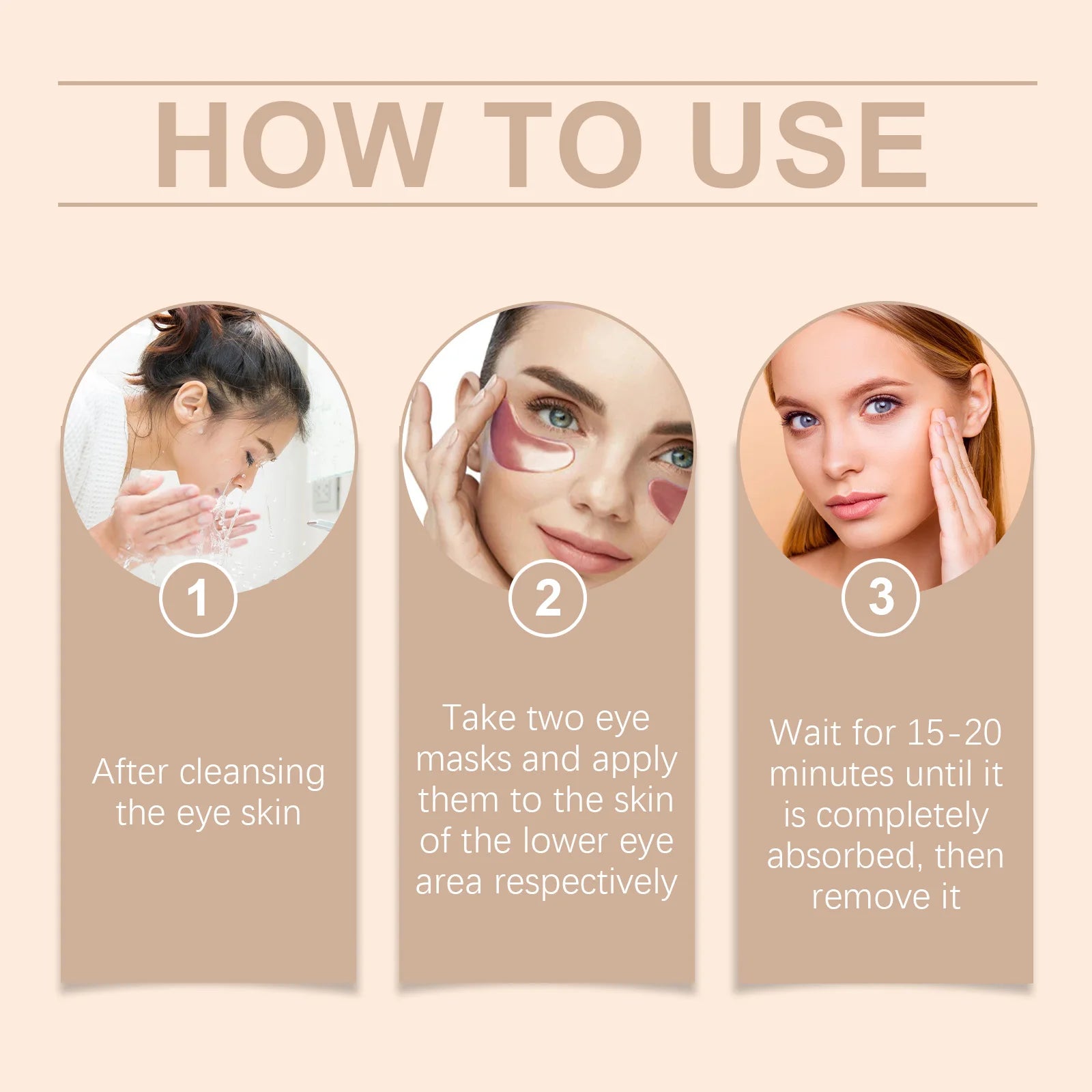 Jaysuing Coffee Eye Mask – Dark Circles, Anti-Aging, Hyaluronic Acid Eye Mask Patches Zpaxo