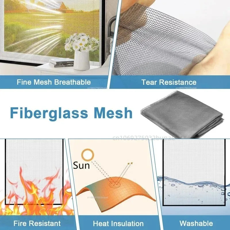 Mosquito Net Mesh Magnetic Mosquito Net Mosquito Nets for Window Living Room Bedroom Easy To Cleanventilate Breathable Fine Mesh Zpaxo