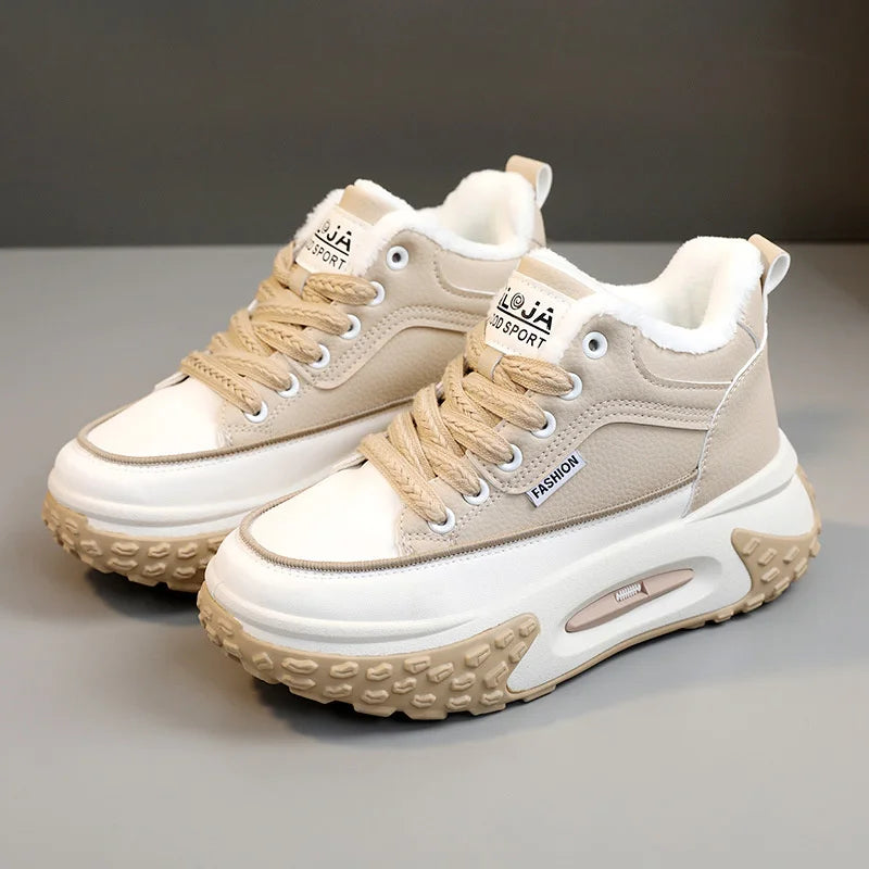 2025 Winter Chunky Sneakers Shoes Women Europe Heightening Dad Sport Zpaxo