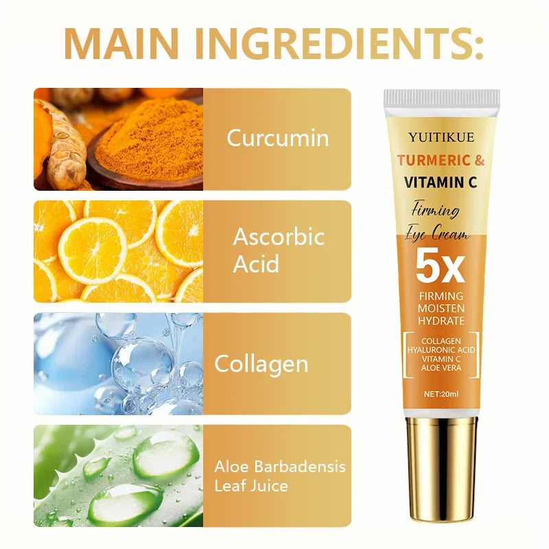 Turmeric Vitamin C Eye Cream | Firming, Dark Circles & Hydration Eye Cream Zpaxo
