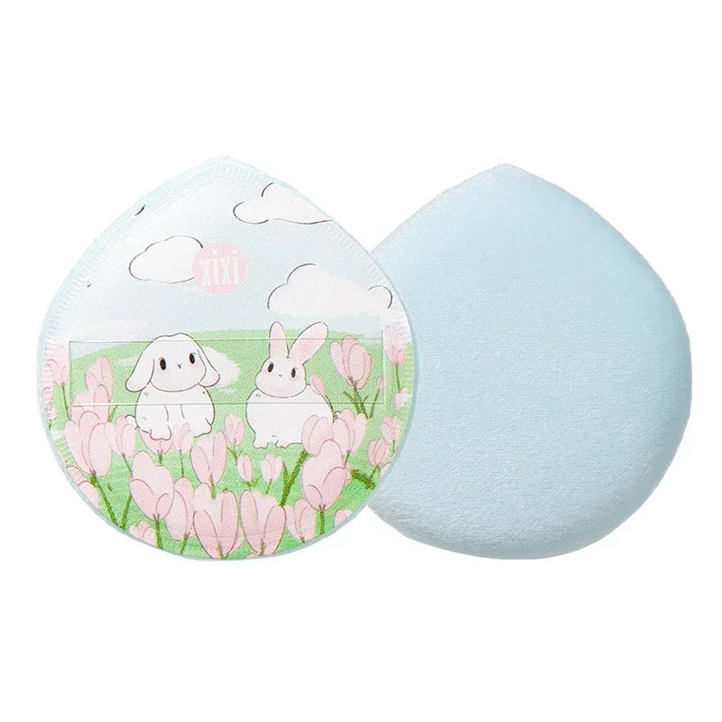 Professional Loose Powder Flocking Puff Sponge Face Cosmetic