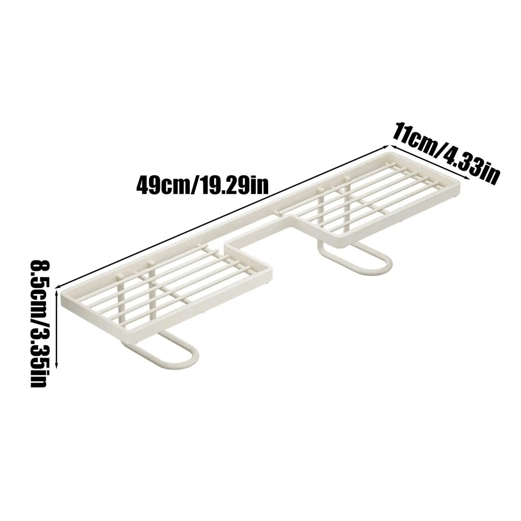 Faucet Storage Rack No-drill Carbon Steel Over Sink Holder Kitchen