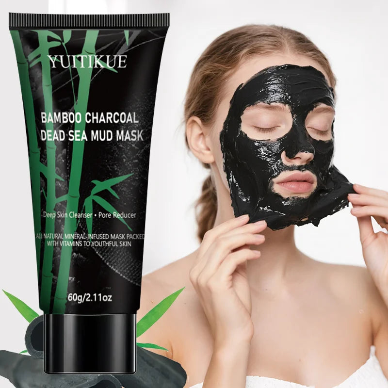 Bamboo Charcoal Dead Sea Mud Mask – Deep Cleansing 60g Peel-Off Face Mask Zpaxo