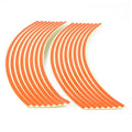 Reflective Motorcycle Rim Stripe Stickers – 16-Piece Wheel Tape