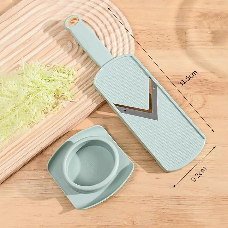 Vegetable Slicer Grater Cabbage Grater Slicer Cutter Shredders For Various Ingredient Handling Multi-Functional Kitchen Gadget Zpaxo Green