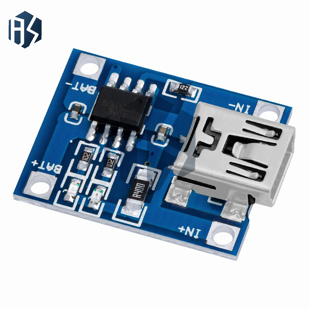 TP4056 5V 1A USB Li-ion Battery Charger Module, Dual Function Charging Board Without Protection Circuit Zpaxo