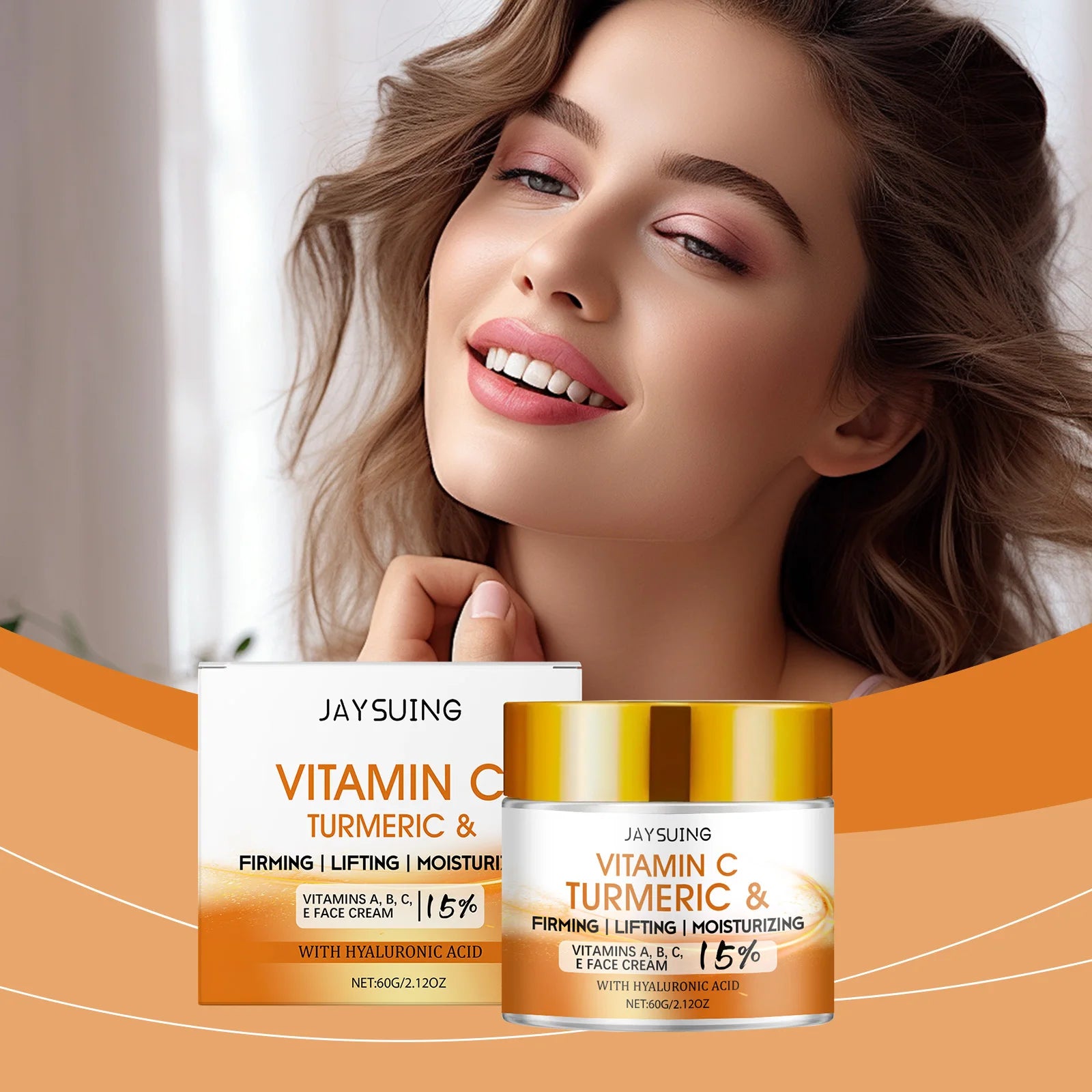 Turmeric Vitamin C Face Cream – Anti-Aging Moisturizer 60g Face Moisturizer Cream Zpaxo