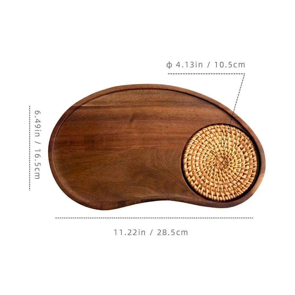 Tray Coffee Table Wooden Decorative Serving Boards Breakfast Home