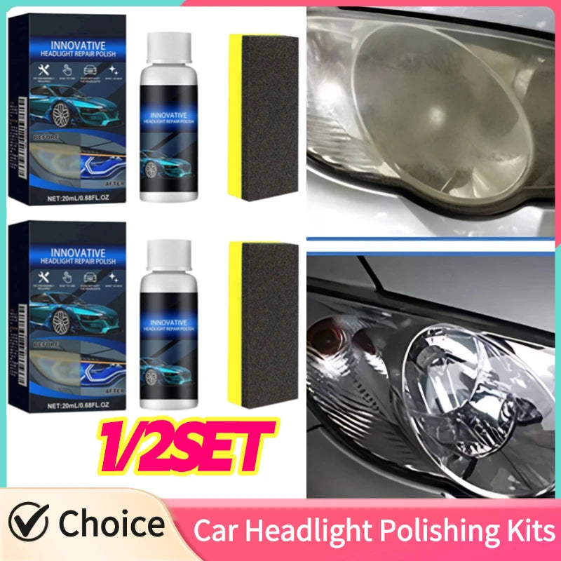 Car Headlight Polish & Scratch Remover Restoration Kit Headlight Restoration Kit Zpaxo