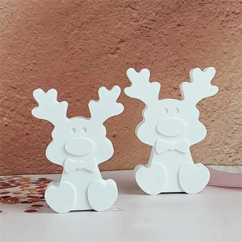 Holiday Decoration Elks Silicone Mold Easy Demolding DIY Craft Projects Zpaxo