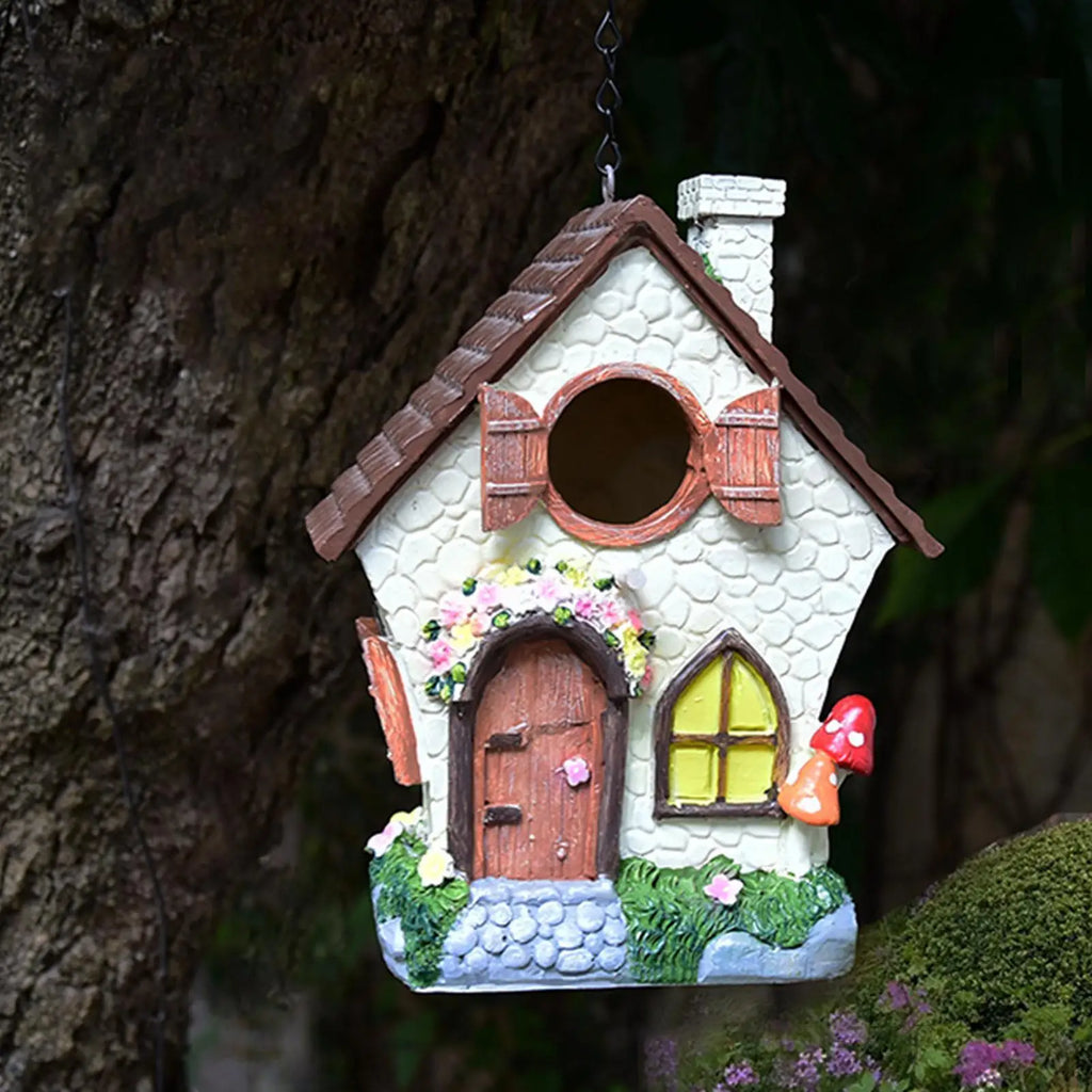 Outdoor Bird House Windproof Resin Ornament Chain Waterproof Hand