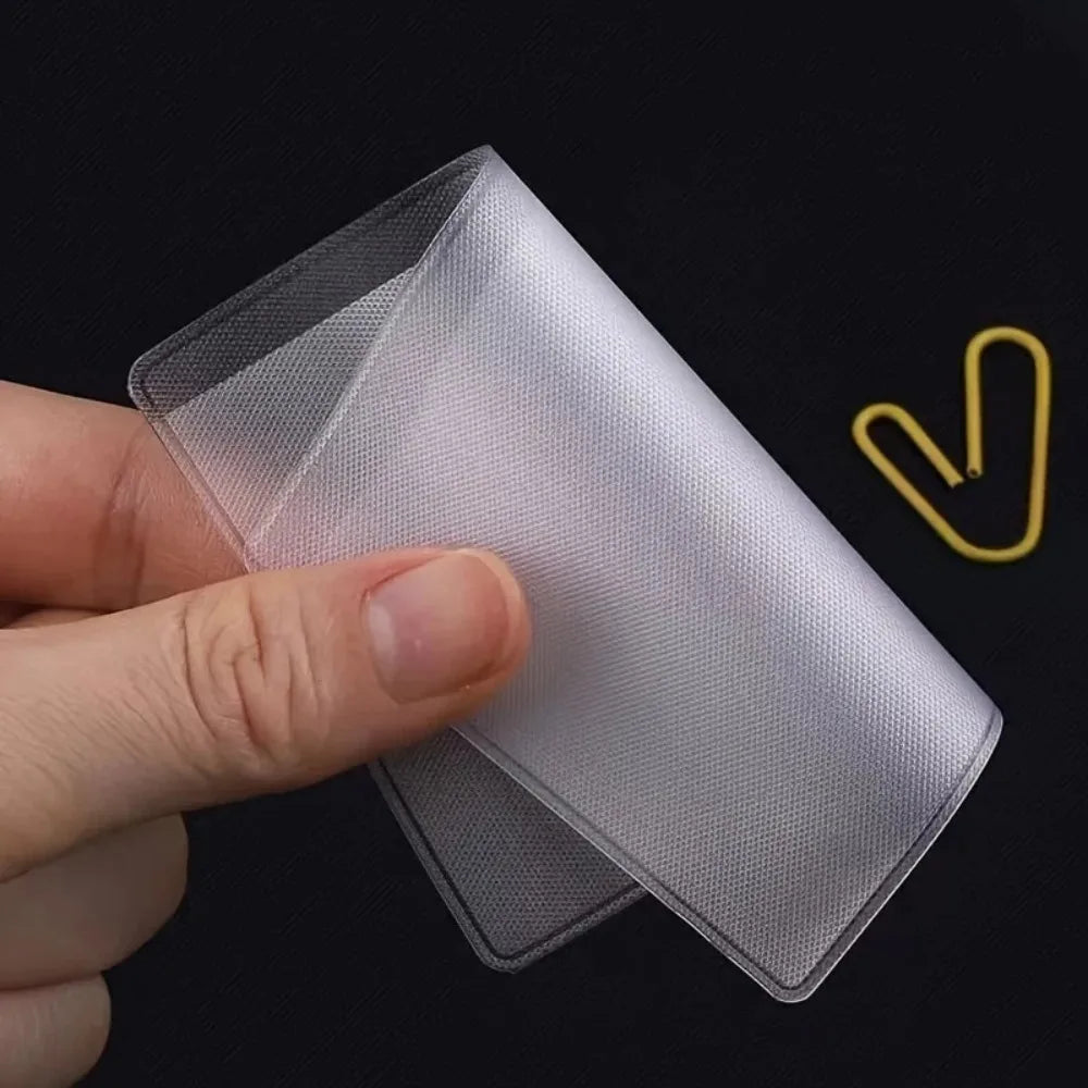 PVC Waterproof Transparent Card Holder Plastic Id Holders Case