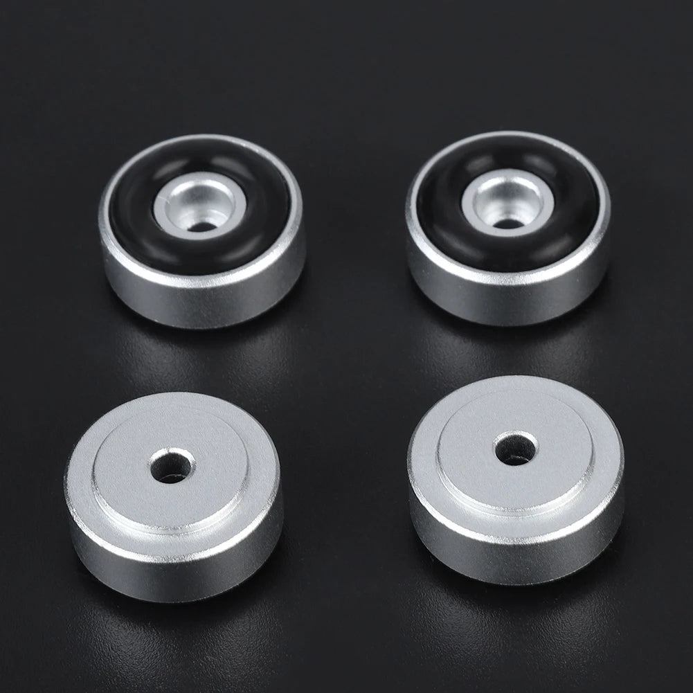 4PCS Speakers Amp Feet Pad Aluminum Alloy Amplifier Feet Shock Absorber Amplifier Pads Feet 20*8mm Zpaxo