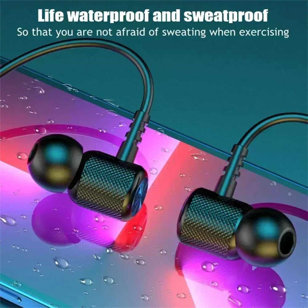 Wireless Headphones Bluetooth Neckband Magnetic Earphones Sport