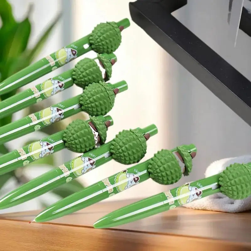 Kawaii Durian Press See Cat Gel Pen Cute Black Ink Signature Pens Zpaxo