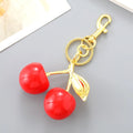 Bag Decoration Delicious Red Cherry Keychain Trinket Anti-Lost Cherry Charm Handbag Pendant Y2K Girl Heart Zpaxo Style H