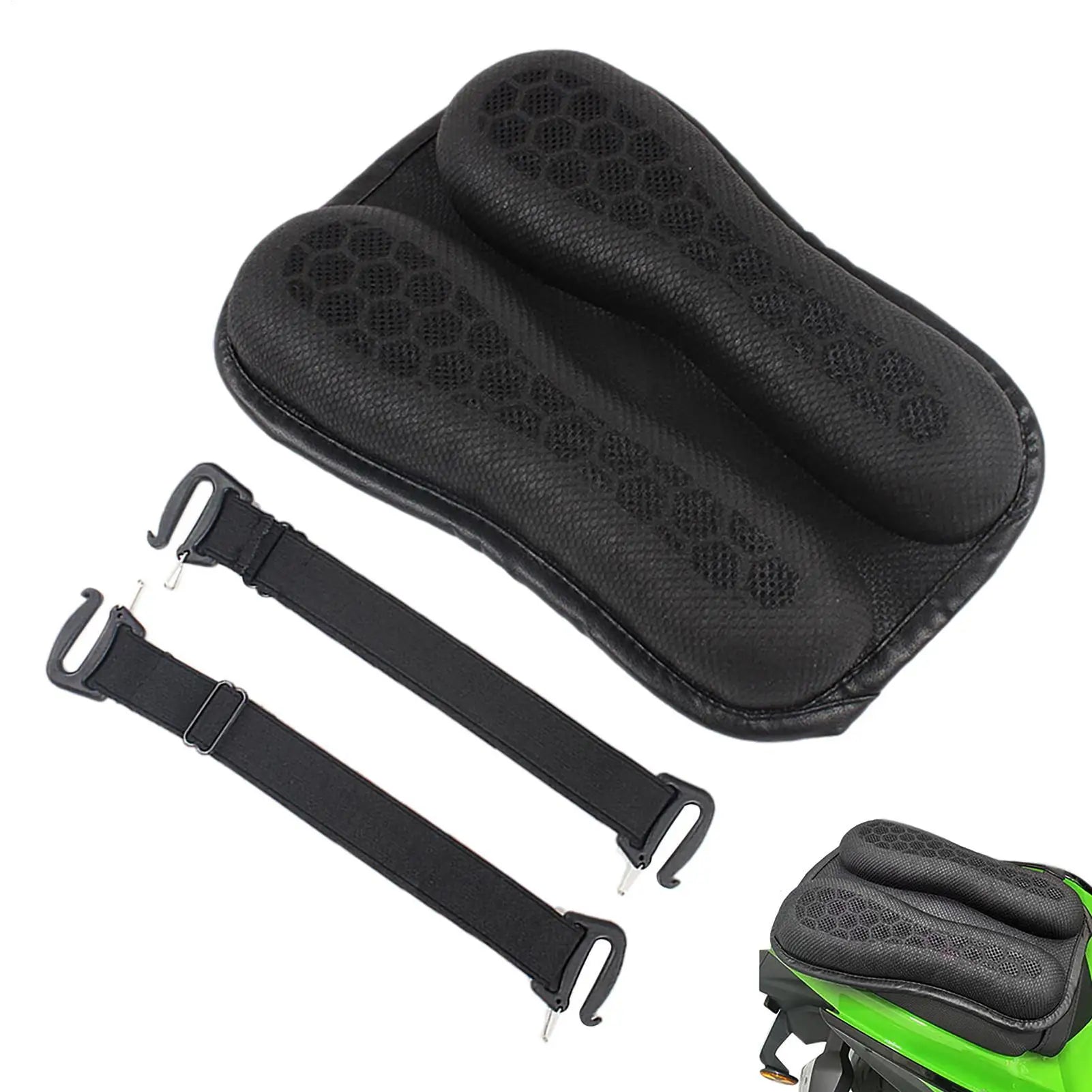 Motorcycle Gel Seat Cushion 3D Honeycomb Structure Shock Breathable Motorcycle Gel Seat Pad Gel Foldable Cushion For Seat Zpaxo