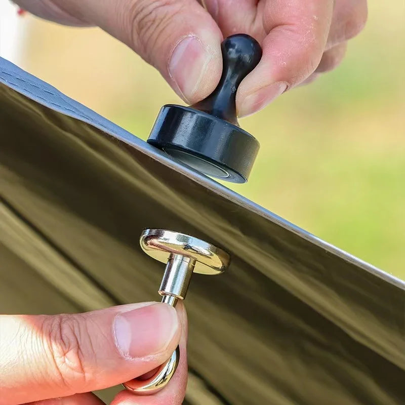 Magnetic Carabiner Hook for Camping – Tent & Canopy Hanger Magnetic Camping Hook Zpaxo
