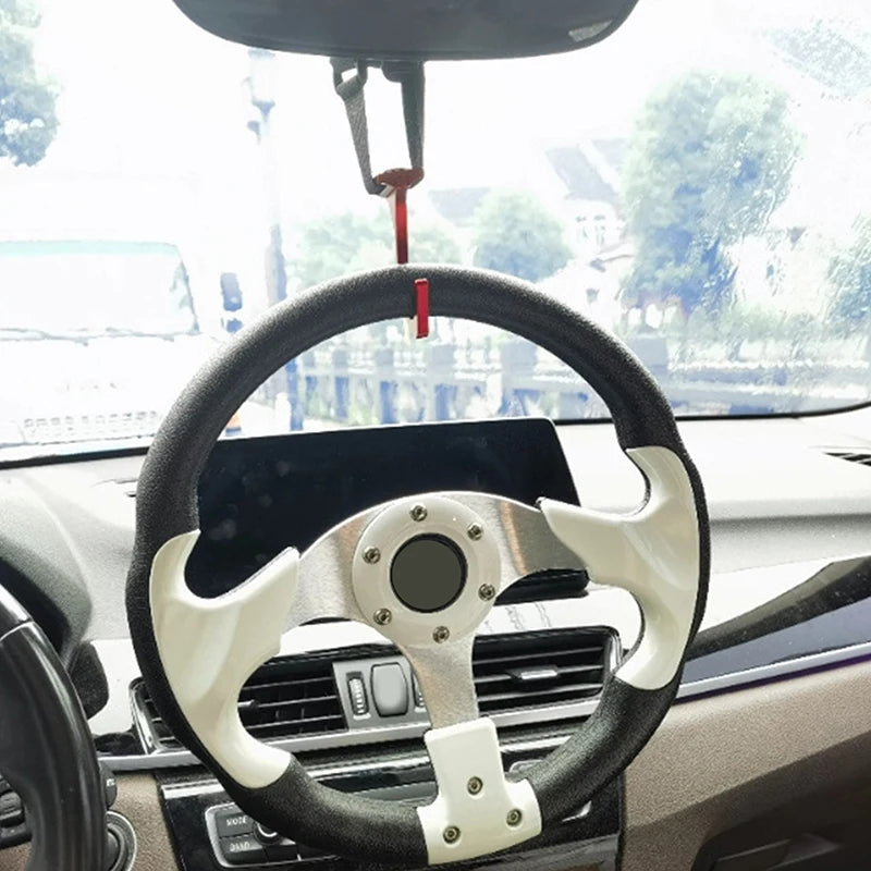 Aluminum Steering Wheel Hook with Adjustable Nylon Strap