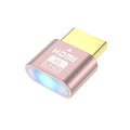 4K HDMI Dummy Plug Virtual Display Emulator Headless Remote Gaming Zpaxo Rose Gold LED