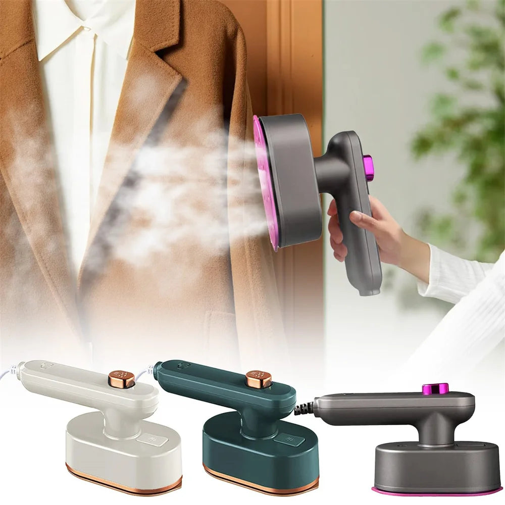 Portable Handheld Mini Garment Steamer Electric Foldable Steam Iron for Clothes Home Travel Wet/Dry Ironing Machine Zpaxo