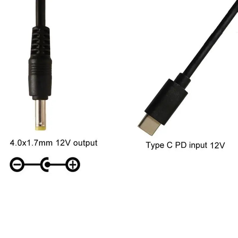 652F Durable USB C Type-c PD 12V 4 0x1 Adapter WIFI Router Laptop Zpaxo