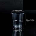50PCS For Cold Drinks Disposable Clear Plastic Cup Outdoor Picnic Birthday Kitchen Party Tableware Party Plastic Cups Zpaxo 50pcs