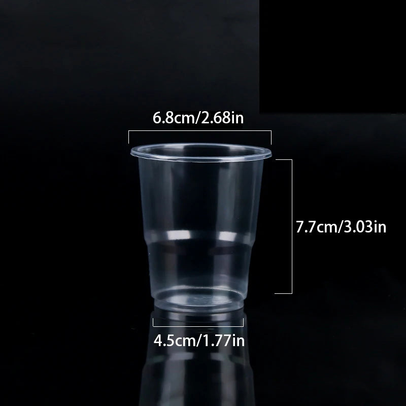 50PCS For Cold Drinks Disposable Clear Plastic Cup Outdoor Picnic Birthday Kitchen Party Tableware Party Plastic Cups Zpaxo 50pcs