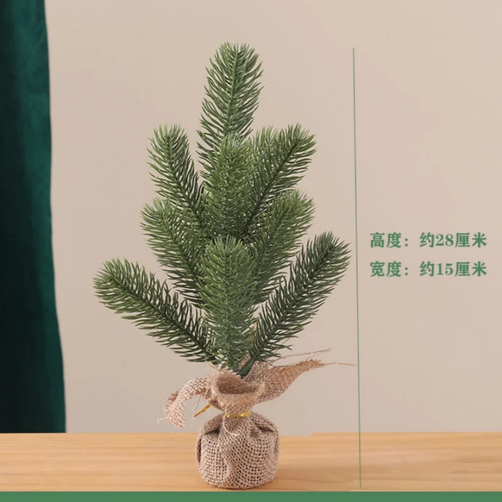 Mini PE Christmas Tree Tabletop Ornament – Desk Decoration Christmas Tree Ornament Zpaxo Style 1