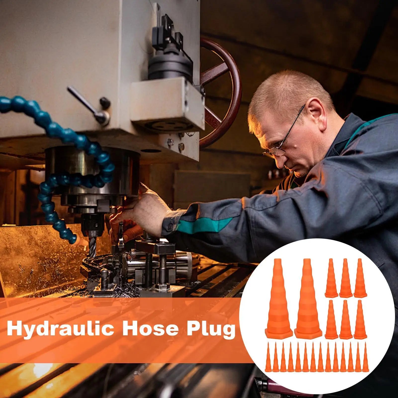 Hydraulic Plug Silicone Oil-resistant Flexible Replaceable Parts Oil