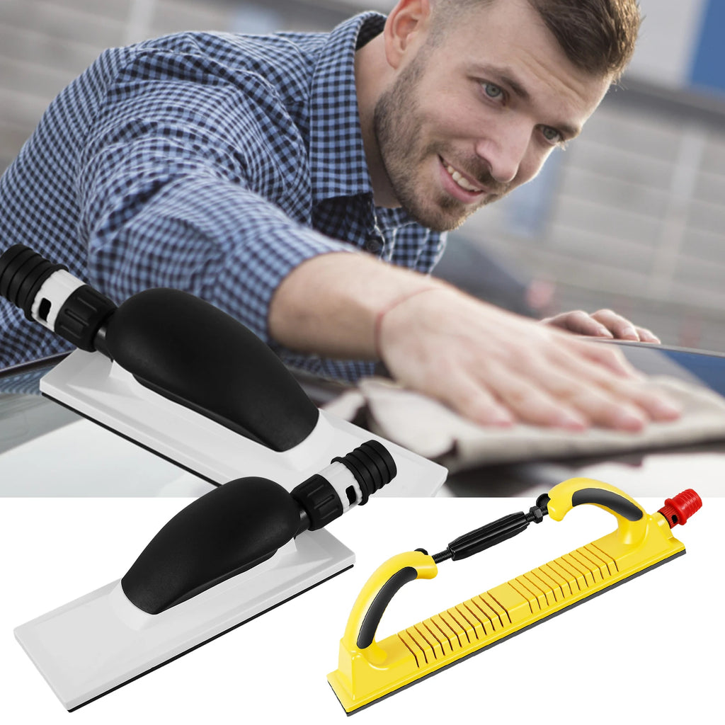 Hand Sanding Block Set Multifunctional Longboard Hand Sanding File with Hook & Loop Sandpaper Sanding Disc Pad Polishing for Car Zpaxo