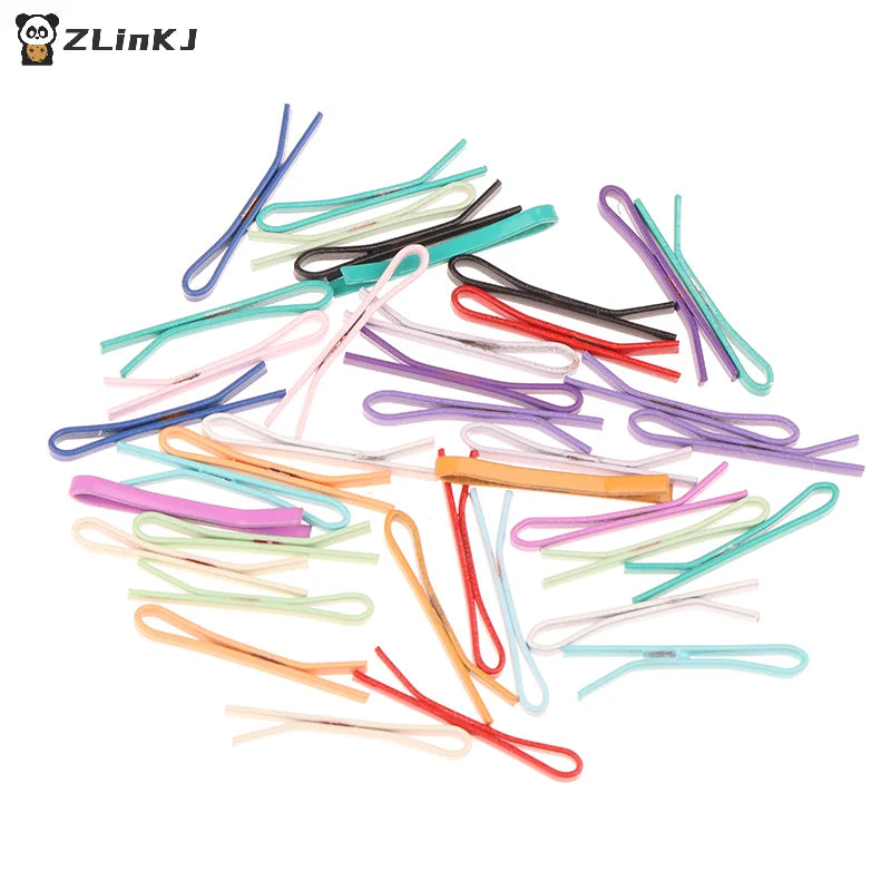 ▶Random 10Pcs 1.5cm Doll Miniature Hair Clip For Toys Hair Styling For 1/6 1/12 Doll Accessories Decorative Mini Hairpins Zpaxo