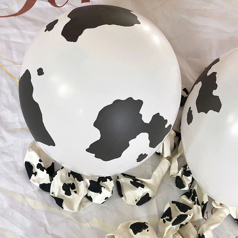 Cow Print Number Balloons 1 2 3 4 5 6 7 8 9 Figure Foil Balloon Holy