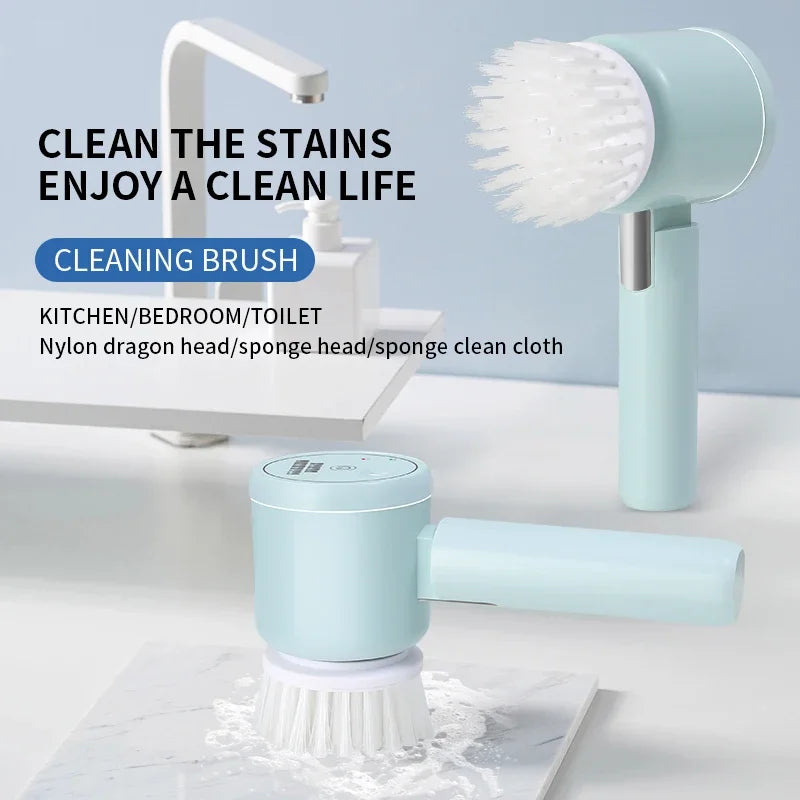Wireless Handheld Electric dishwasher Kitchen Rechargeable Electric Cleaning Brush Bathroom Tile Professional cleaning Machine Zpaxo
