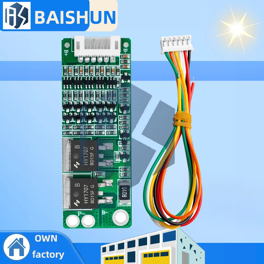 HIGH quality 1PCS 5S 15A Li-ion Lithium Battery BMS 18650 Charger Protection Board 18V 21V Cell Protection Circuit Zpaxo