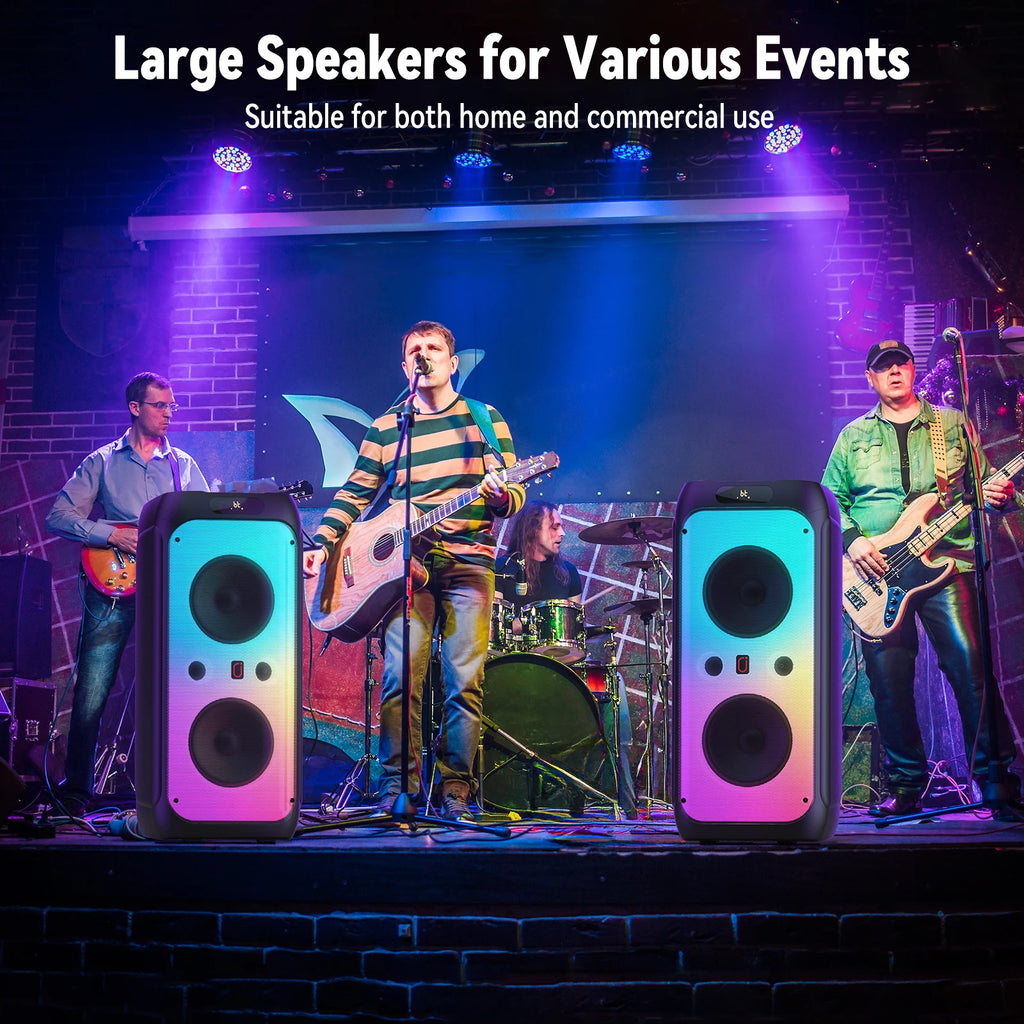 Karaoke Machine Adults Big Party Speaker 500W Peak Power Wireless PA