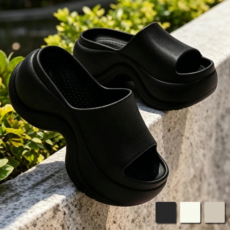 Thick Platform Women's Slippers Summer Outdoor Indoor Soft Sole Home