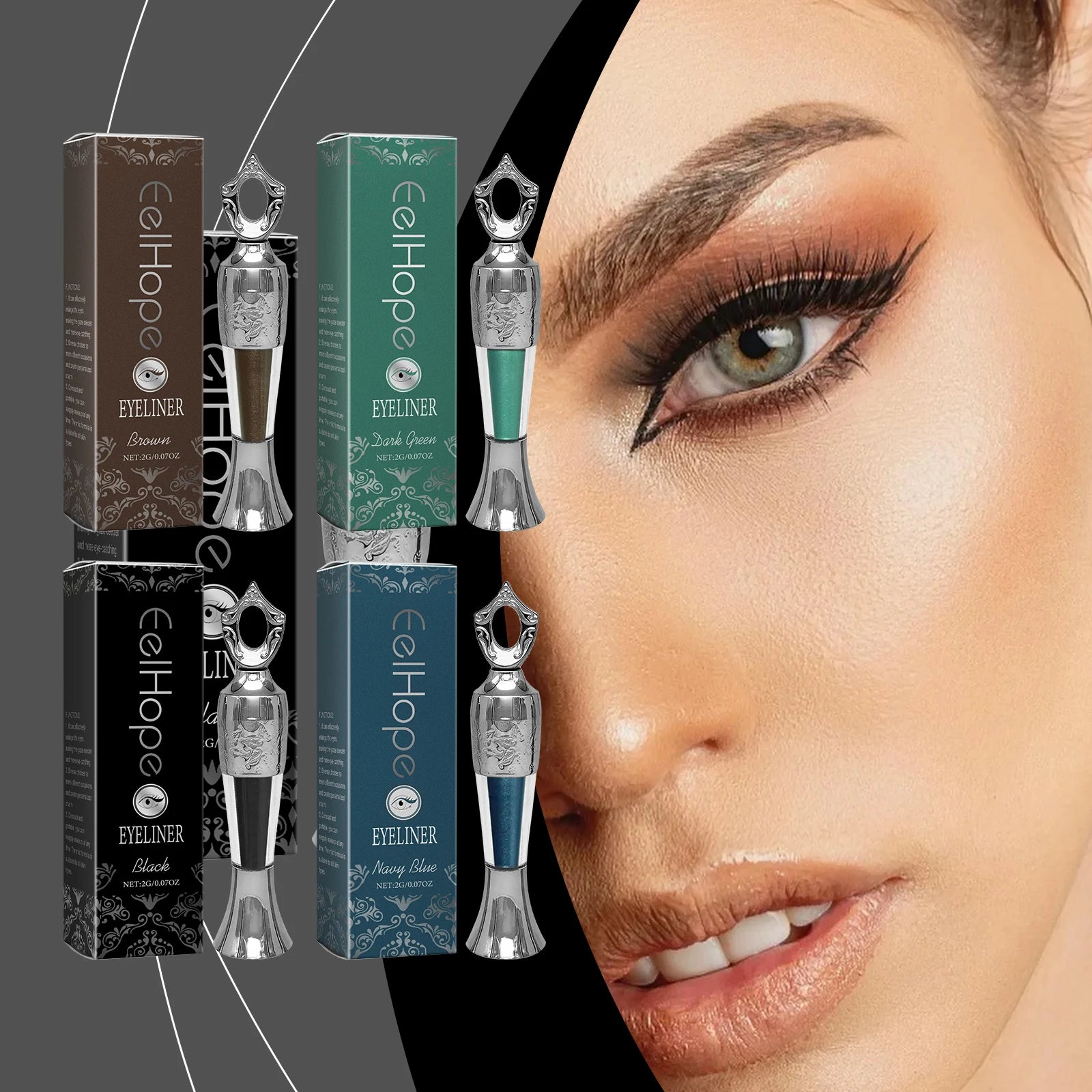 Magnifying Charm Colored Eyeliner Pen: Antioxidant Enhances Skin Barrier Strengthens Skin Resistance Reduces Eye Irritation Zpaxo