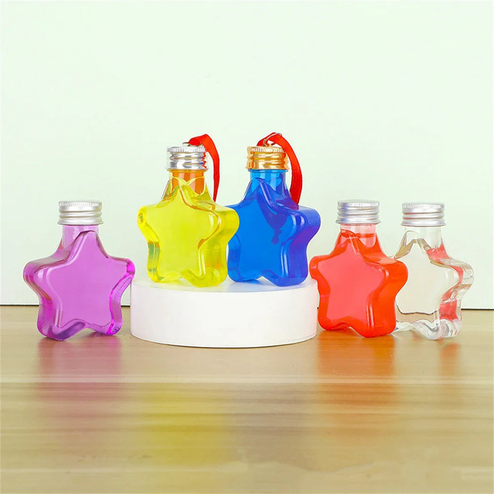 10-Pack Fillable Christmas Ball Ornaments – 50ml Clear Plastic