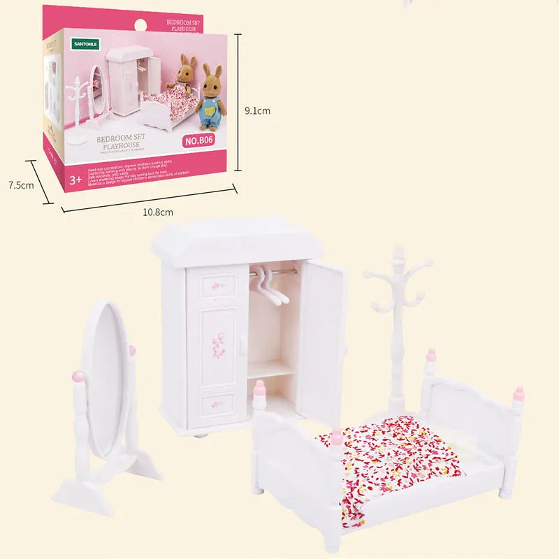 1 12 Forest Family Dollhouse Furniture Montessori Miniature Doll Zpaxo B06