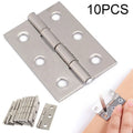 10pcs Stainless Steel Door Hinges Cabinet Doors Windows Wooden Box Flat Hinge Home Furniture Hardware Accessories Zpaxo Default Title