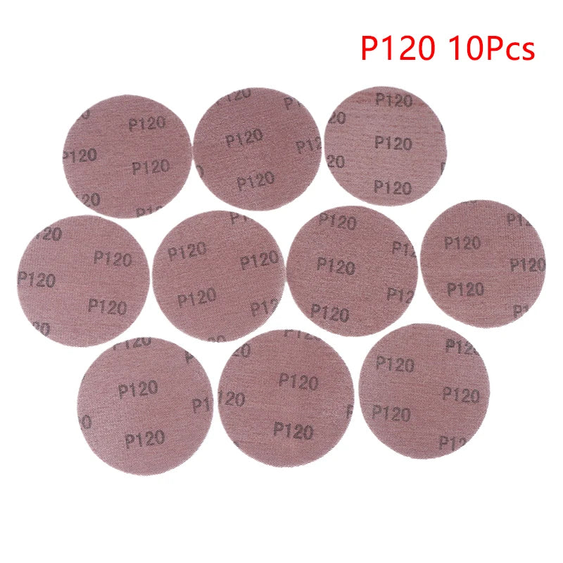 10Pcs 5inch Hook & Loop Abrasive Dust Free Grid Sanding Paper 125mm Mesh Sanding Discs Anti-Blocking Grinding Sandpaper For Car Zpaxo A3