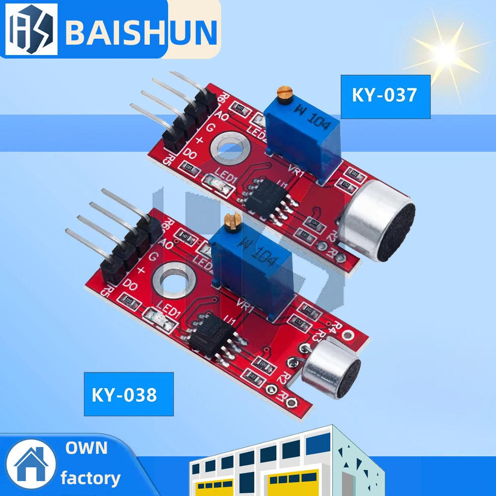 Microphone Voice Sound Sensor Detection Module Arduino AVR PIC Analog Zpaxo