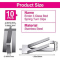 652F Ender3 3D Printer Accessories Hot Bed Printing Platform Spring Steel Glass Clip Zpaxo CN