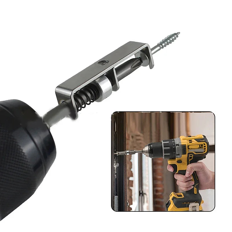 Anti-Drop Screwdriver Bit Spring-Loaded Screw Holder Bit Wear Resist Universal Screw Retaining Tool For Electricians Mechanics Zpaxo