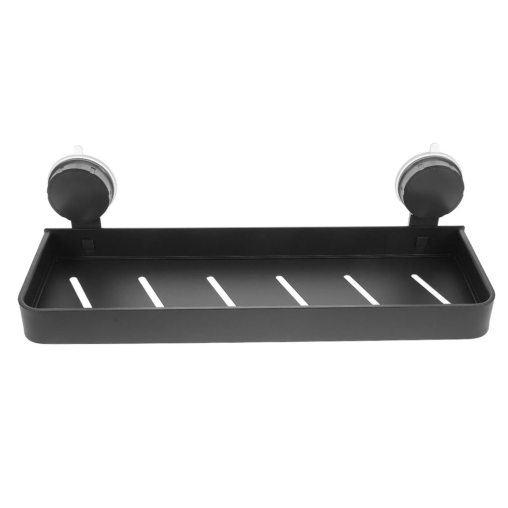 Suction Cup Bathroom Shelf Gray Wall Mounted Organizer Toiletries