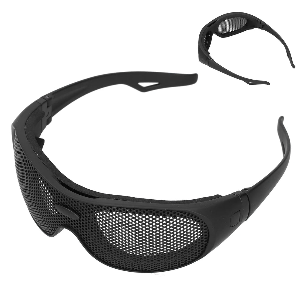Impact Resistant Glasses UV400 Goggles Safety Iron Mesh Pattern