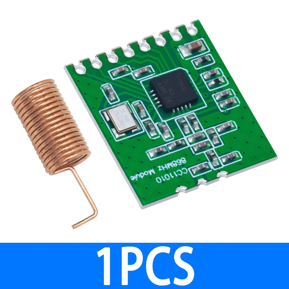 CC1101 Wireless Module Long Distance Transmission Antenna 868MHZ SPI Interface Low Power M115 For FSK GFSK ASK OOK MSK 64-byte Zpaxo 1PCS